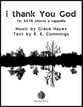 i thank You God SATB choral sheet music cover